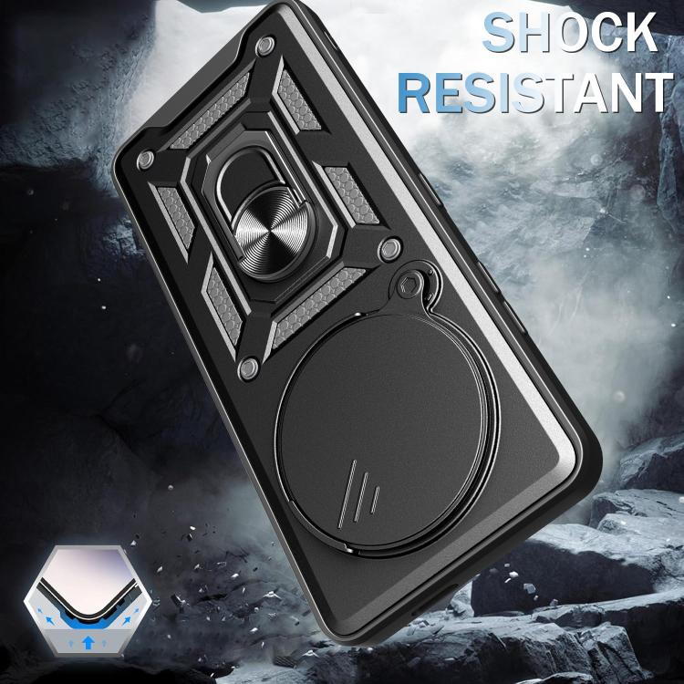 For Realme 13+ 5G Sliding Camera Cover Design TPU+PC Phone Case