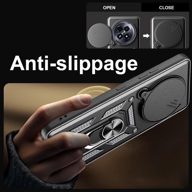 For Realme 13+ 5G Sliding Camera Cover Design TPU+PC Phone Case