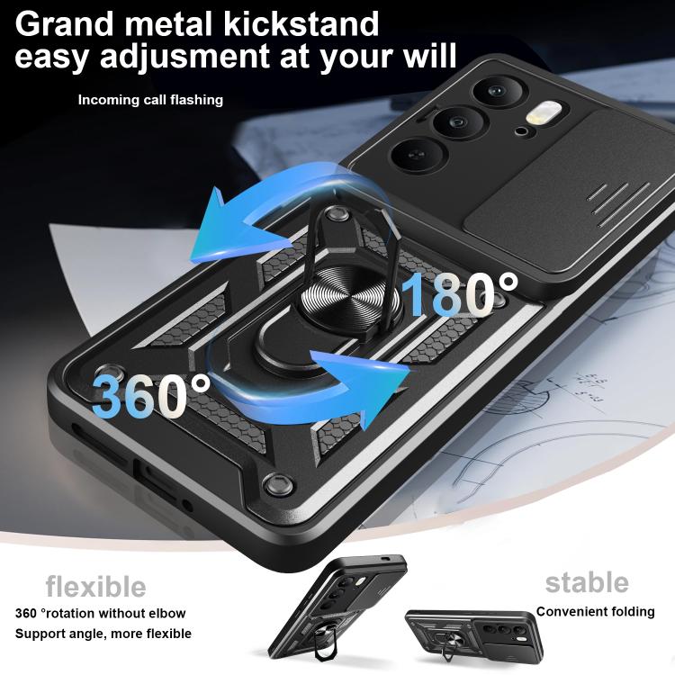 For Realme C75 4G / 14x 5G Global Sliding Camera Cover Design TPU+PC Phone Case