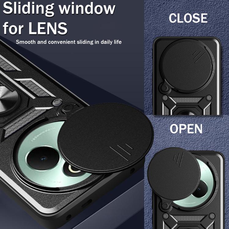 For Realme P3 Pro 5G Sliding Camera Cover Design TPU+PC Phone Case