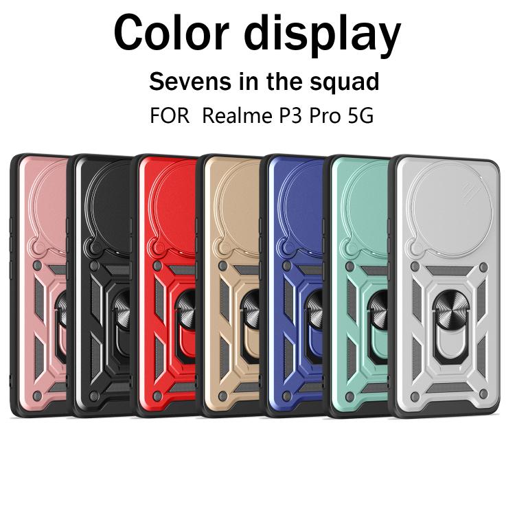 For Realme P3 Pro 5G Sliding Camera Cover Design TPU+PC Phone Case