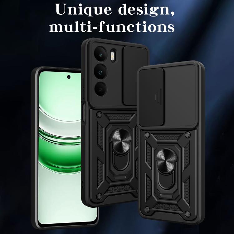 For Realme C71 4G Sliding Camera Cover Design TPU+PC Phone Case
