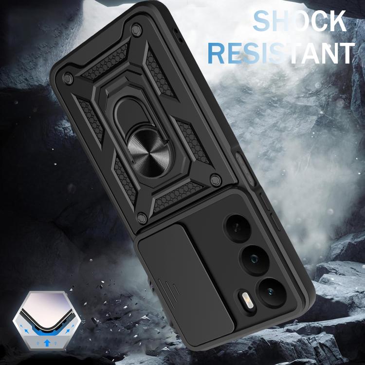 For Realme C71 4G Sliding Camera Cover Design TPU+PC Phone Case