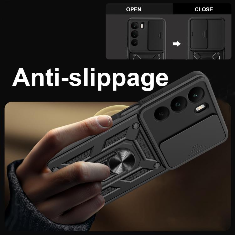 For Realme C71 4G Sliding Camera Cover Design TPU+PC Phone Case