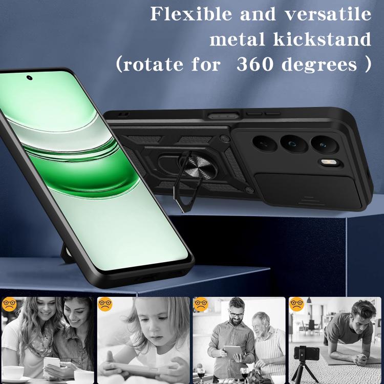 For Realme C71 4G Sliding Camera Cover Design TPU+PC Phone Case