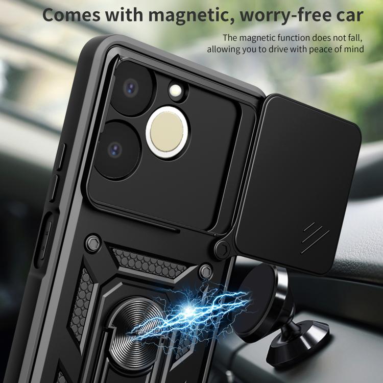 For Realme C71 India / Note 70T 4G Sliding Camera Cover Design TPU+PC Phone Case