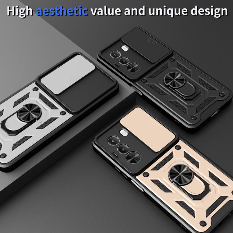 For Realme P4x 5G India Sliding Camera Cover Design TPU+PC Phone Case