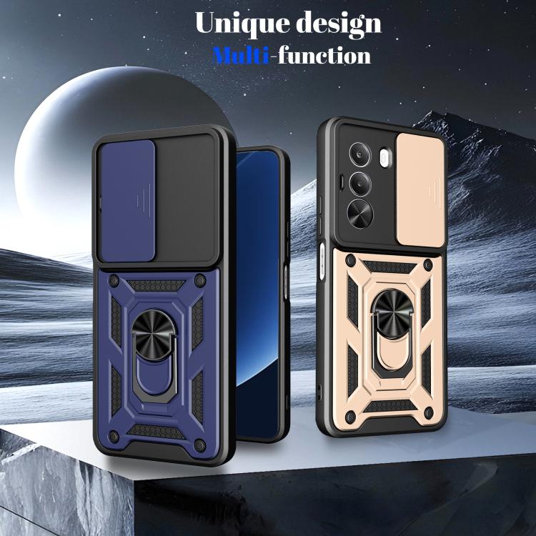 For Realme P4x 5G India Sliding Camera Cover Design TPU+PC Phone Case
