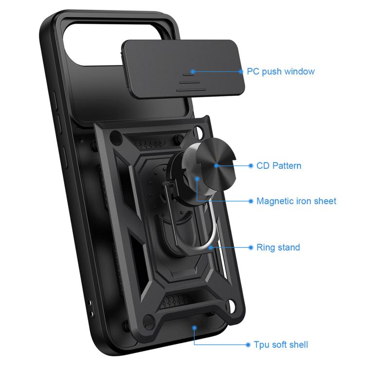 For Realme 16 5G Sliding Camera Cover Design TPU+PC Phone Case
