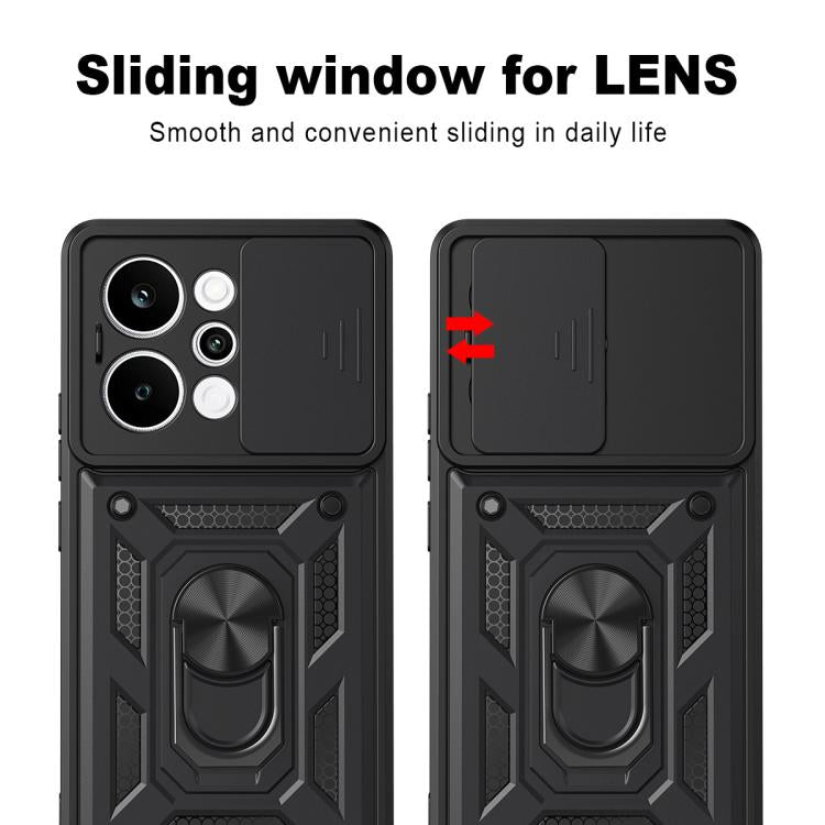 For Realme P4 Power 5G Sliding Camera Cover Design TPU+PC Phone Case