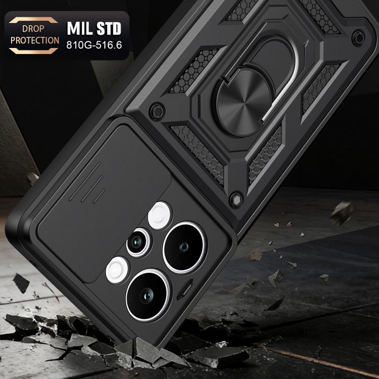 For Realme P4 Power 5G Sliding Camera Cover Design TPU+PC Phone Case