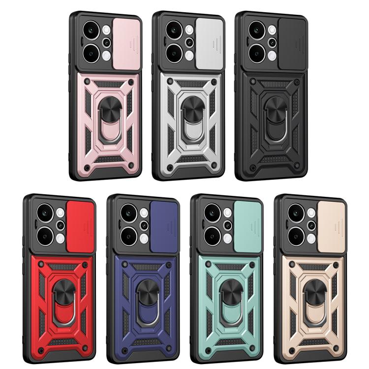 For Realme P4 Power 5G Sliding Camera Cover Design TPU+PC Phone Case