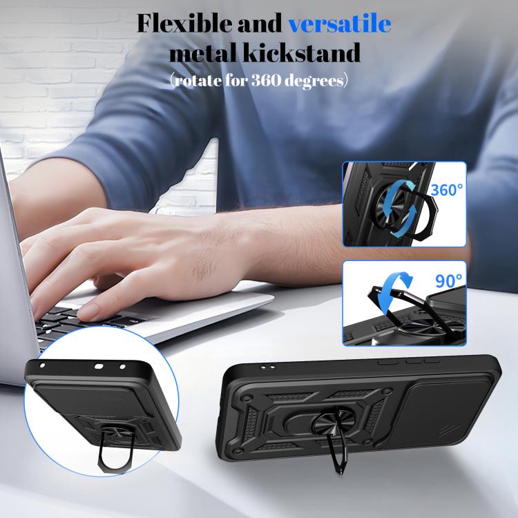 For Realme 16 Pro / 16 Pro+ 5G Sliding Camera Cover Design TPU+PC Phone Case