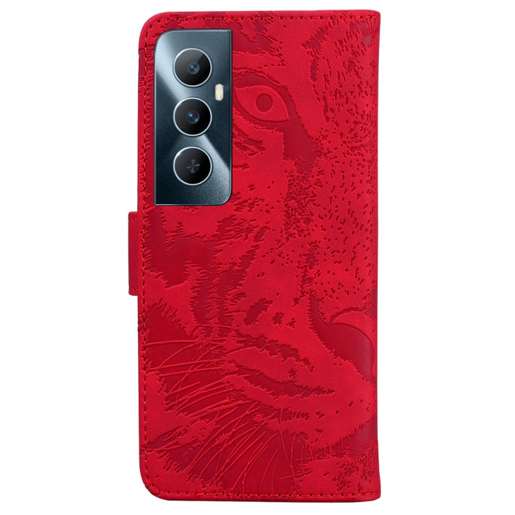 For Realme C65 4G Tiger Embossing Pattern Flip Leather Phone Case