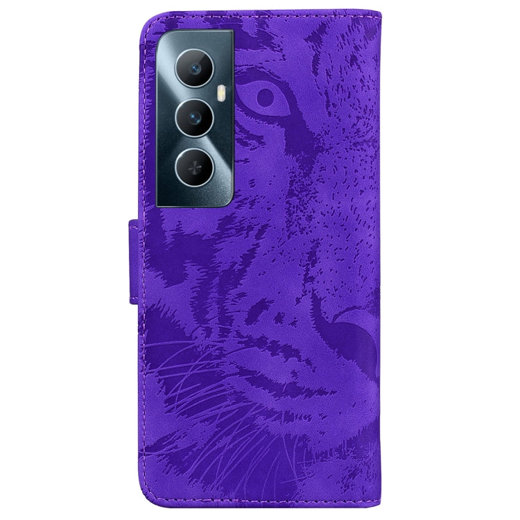 For Realme C65 4G Tiger Embossing Pattern Flip Leather Phone Case