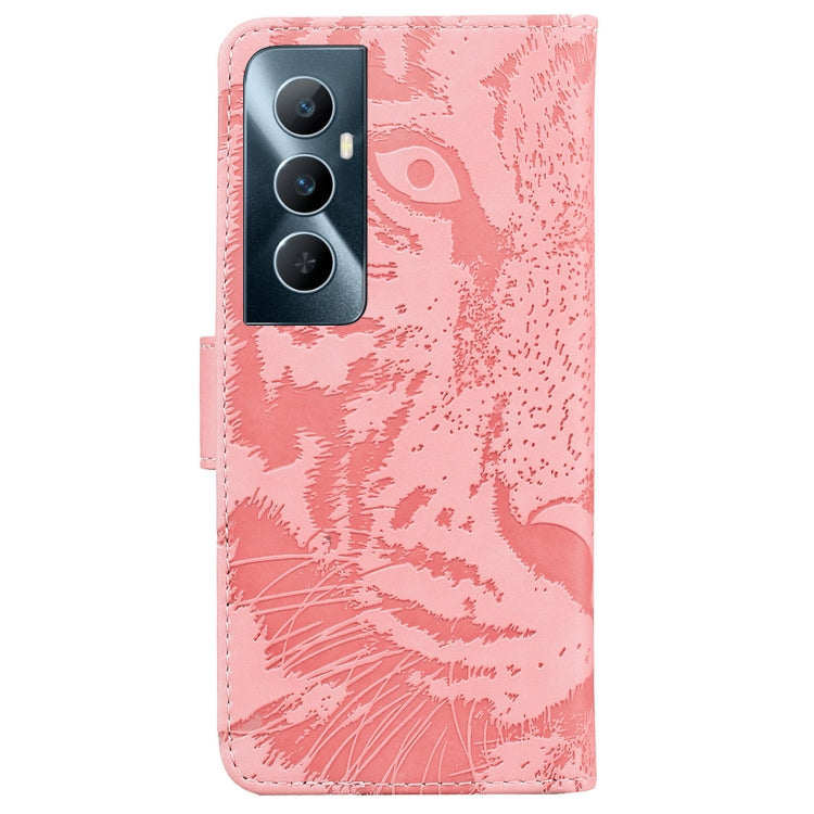 For Realme C65 4G Tiger Embossing Pattern Flip Leather Phone Case