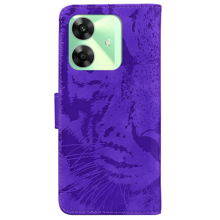 For Realme C61 / C63 / Note 60 Tiger Embossing Pattern Flip Leather Phone Case