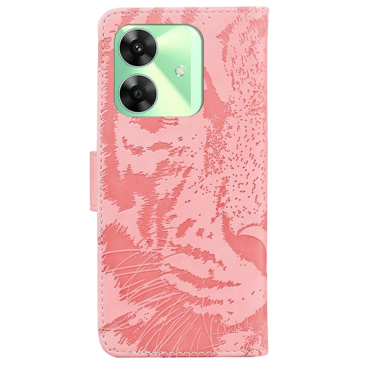 For Realme C61 / C63 / Note 60 Tiger Embossing Pattern Flip Leather Phone Case