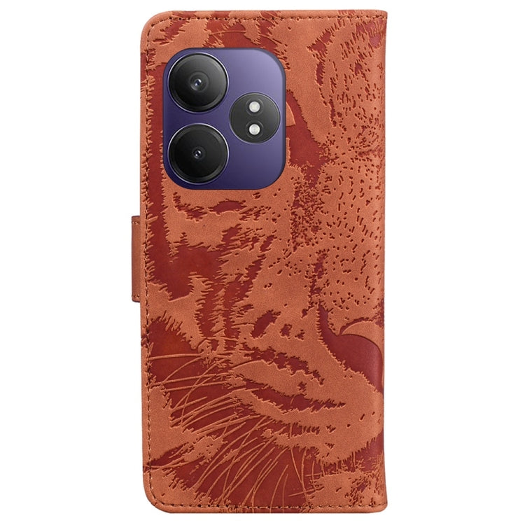 For Realme GT 6 / GT 6T / GT Neo6 Tiger Embossing Pattern Flip Leather Phone Case