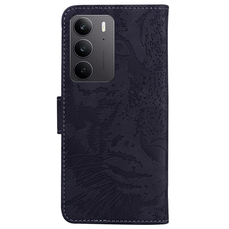 For Realme C75 Tiger Embossing Pattern Flip Leather Phone Case
