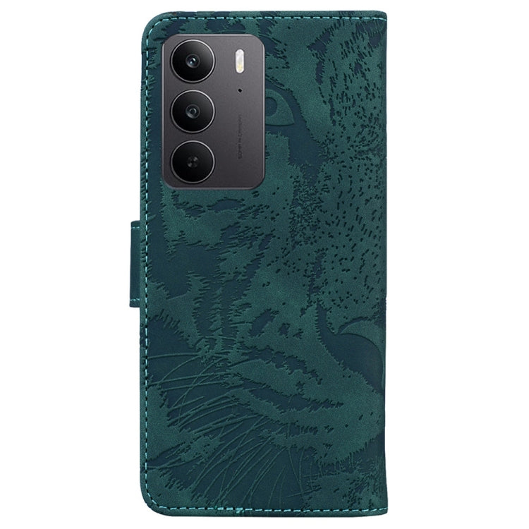For Realme C75 Tiger Embossing Pattern Flip Leather Phone Case