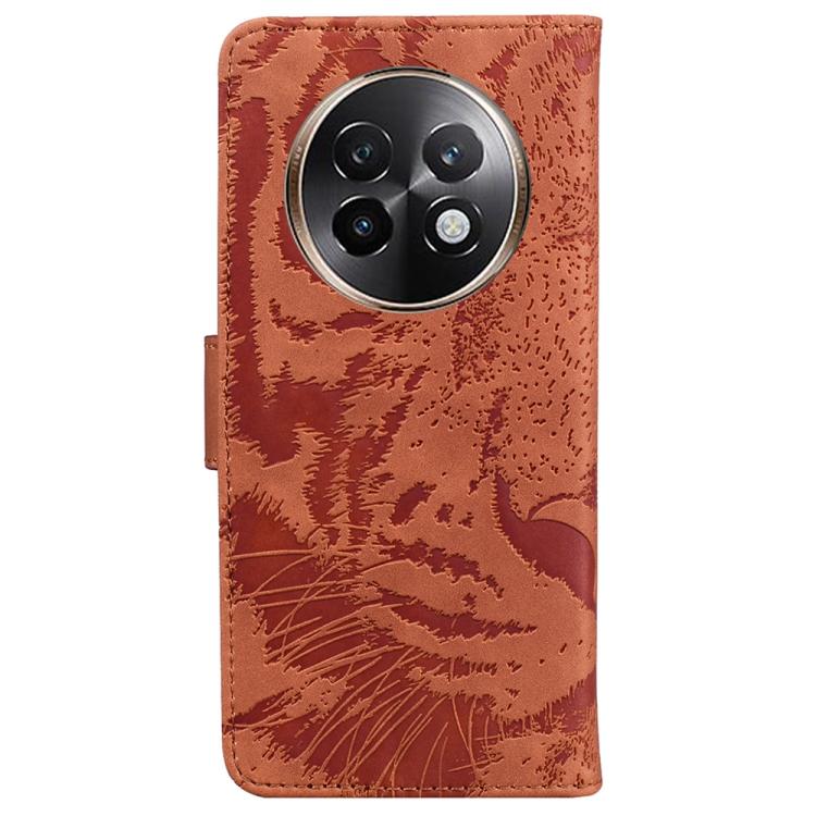 For Realme 13+ Global Tiger Embossing Pattern Flip Leather Phone Case