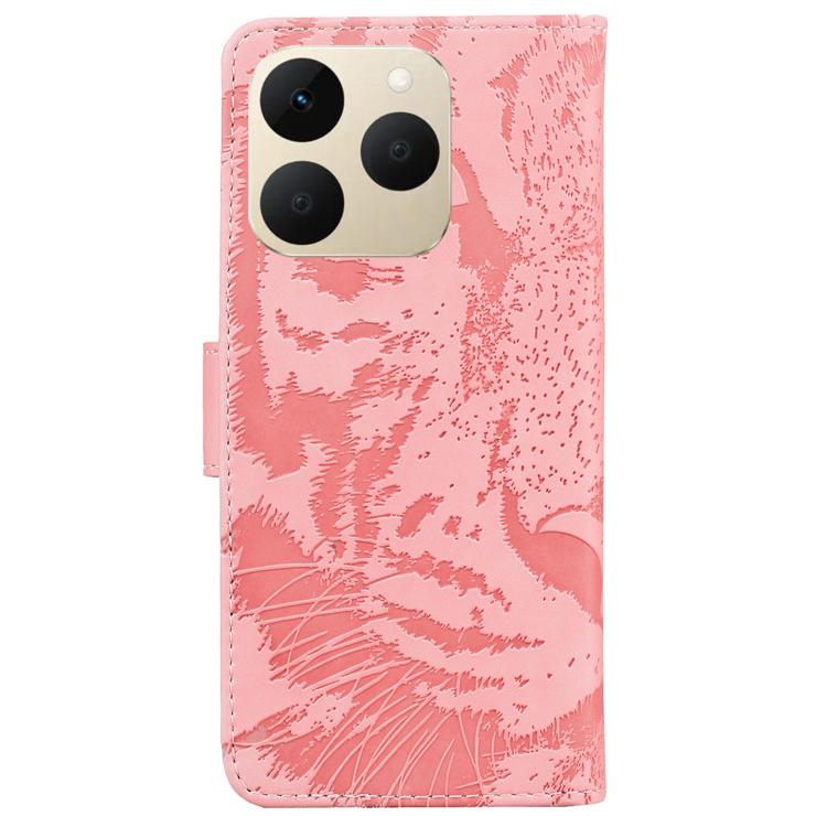 For Realme 15T 5G Tiger Embossing Pattern Flip Leather Phone Case