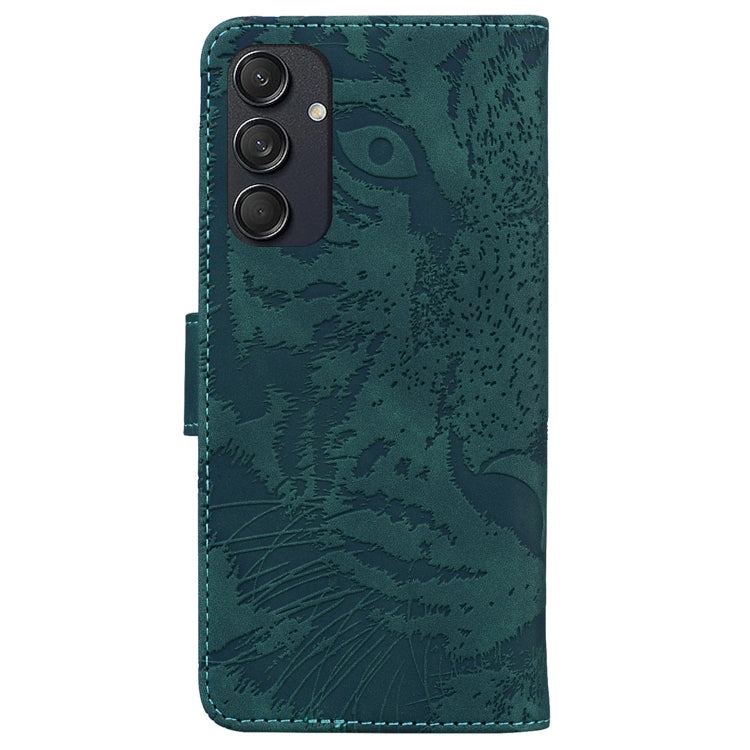 For Samsung Galaxy M55 Tiger Embossing Pattern Flip Leather Phone Case