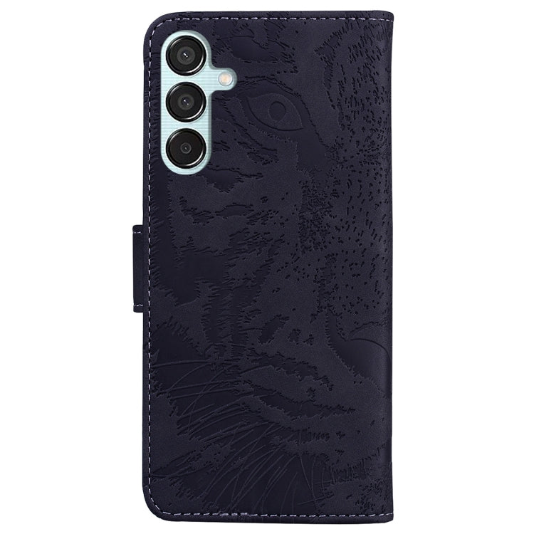 For Samsung Galaxy M15/F15 Tiger Embossing Pattern Flip Leather Phone Case
