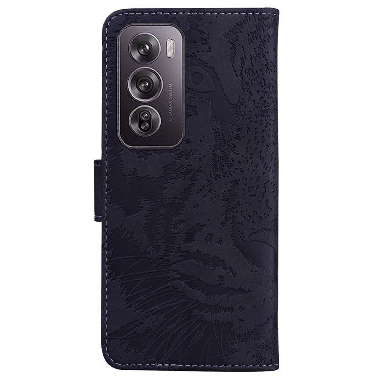 For OPPO Reno12 Pro 5G Global Tiger Embossing Pattern Flip Leather Phone Case