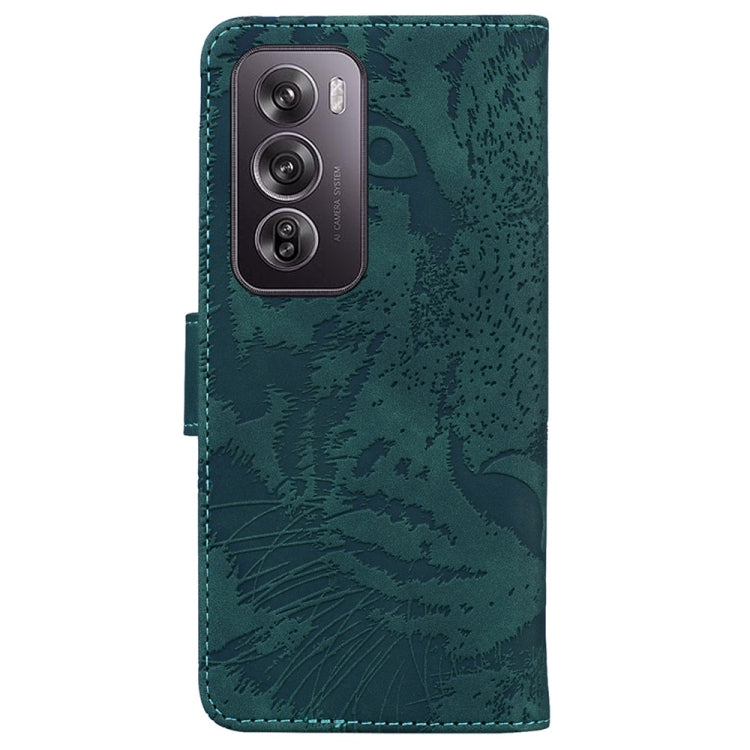 For OPPO Reno12 Pro 5G Global Tiger Embossing Pattern Flip Leather Phone Case
