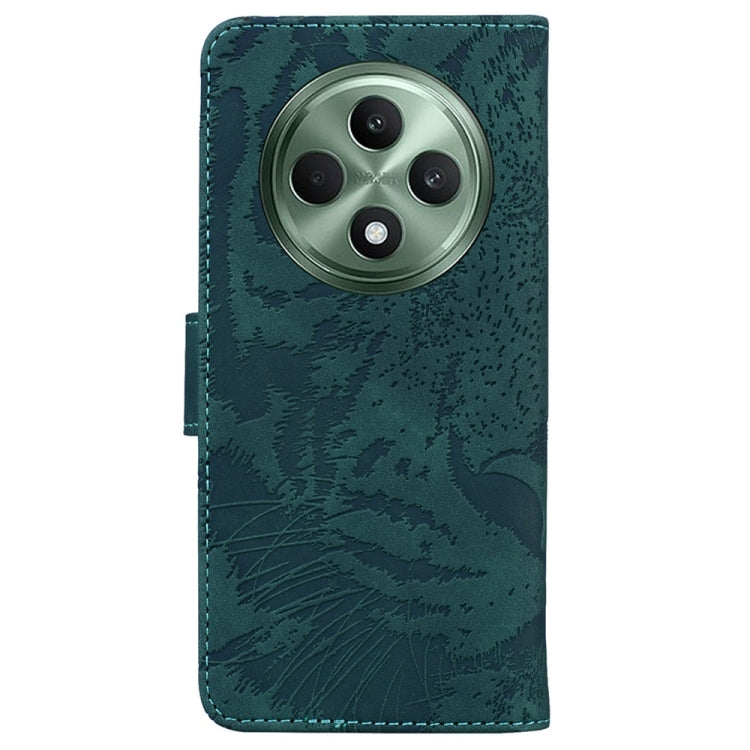 For OPPO Reno12 F 5G Tiger Embossing Pattern Flip Leather Phone Case