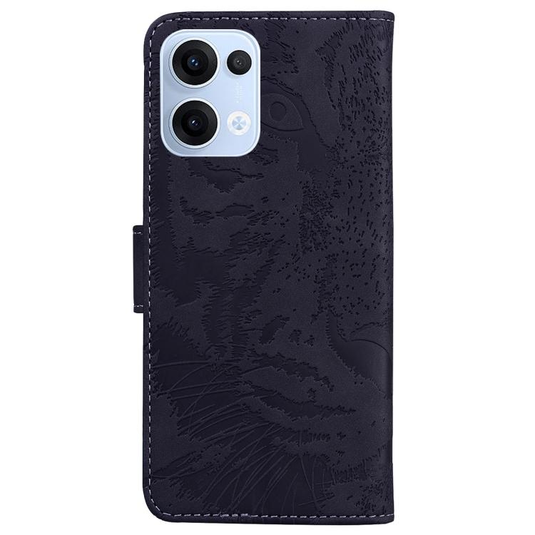 For OPPO Reno13 Global Tiger Embossing Pattern Flip Leather Phone Case