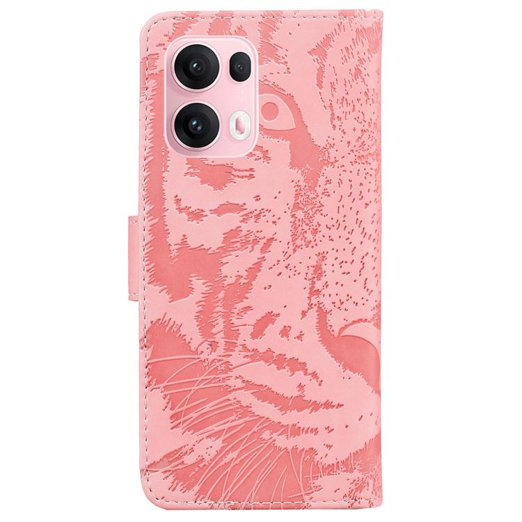 For OPPO Reno13 Pro Global Tiger Embossing Pattern Flip Leather Phone Case