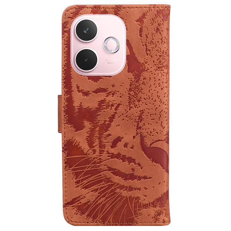 For OPPO A5 Pro 5G Tiger Embossing Pattern Flip Leather Phone Case