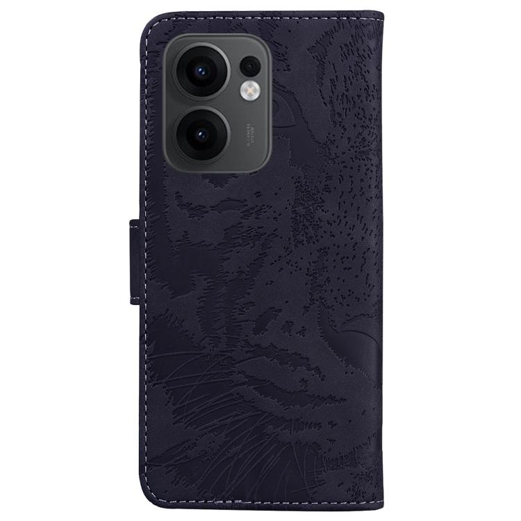 For OPPO Reno13 F 4G / 5G Tiger Embossing Pattern Flip Leather Phone Case