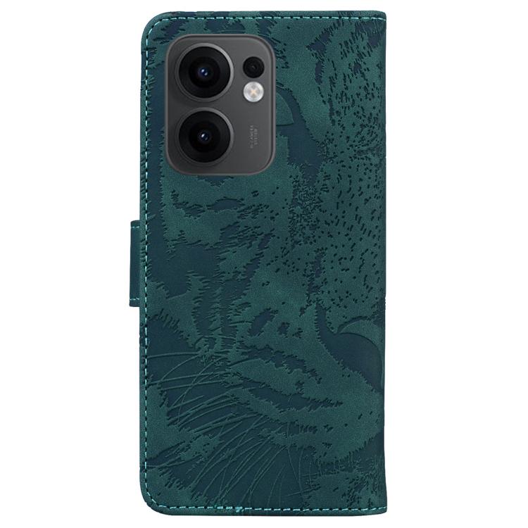 For OPPO Reno13 F 4G / 5G Tiger Embossing Pattern Flip Leather Phone Case