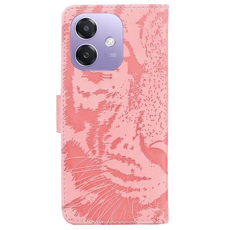 For OPPO A5x 5G / A3 4G / 5G / A3x 4G / 5G Tiger Embossing Pattern Flip Leather Phone Case