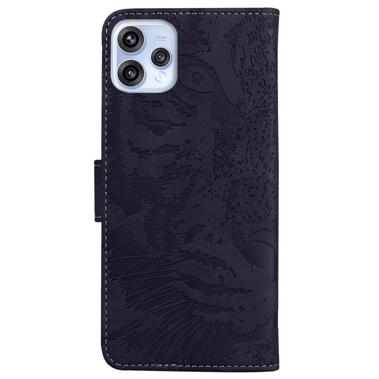 For OPPO Reno15 5G Global Tiger Embossing Pattern Flip Leather Phone Case