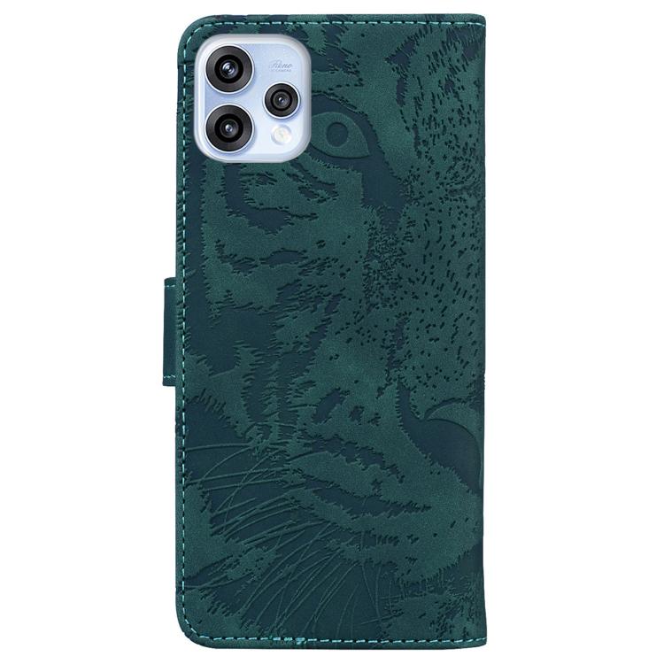For OPPO Reno15 5G Global Tiger Embossing Pattern Flip Leather Phone Case