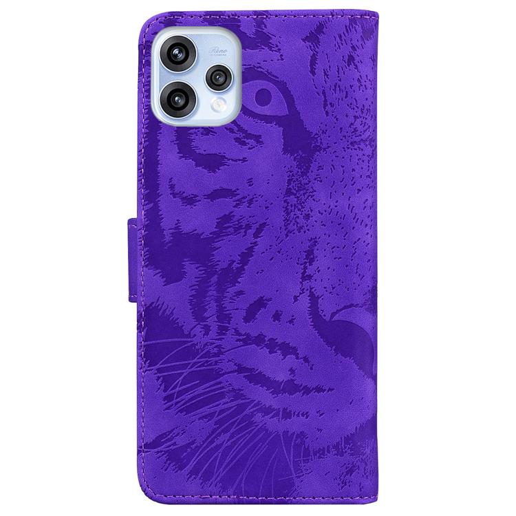 For OPPO Reno15 5G Global Tiger Embossing Pattern Flip Leather Phone Case