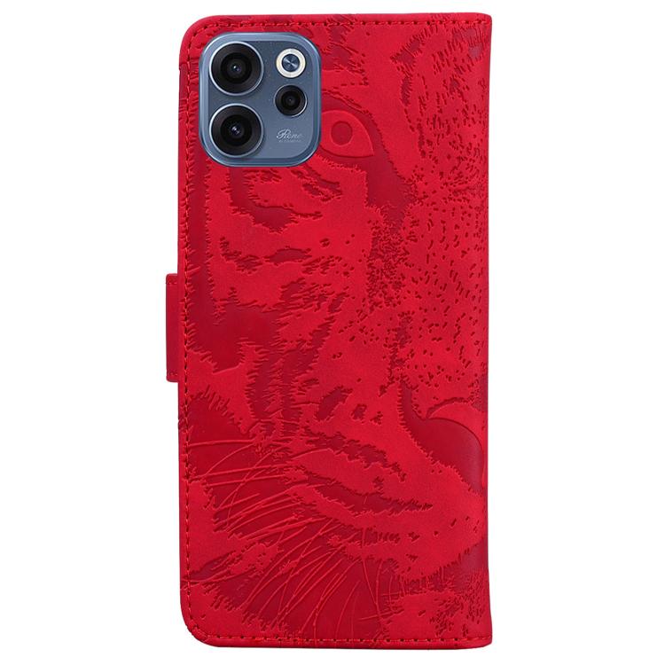 For OPPO Reno15 F 5G Global Tiger Embossing Pattern Flip Leather Phone Case