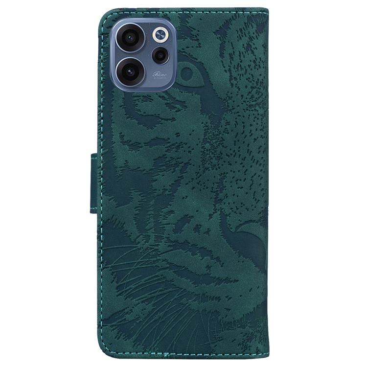For OPPO Reno15 F 5G Global Tiger Embossing Pattern Flip Leather Phone Case
