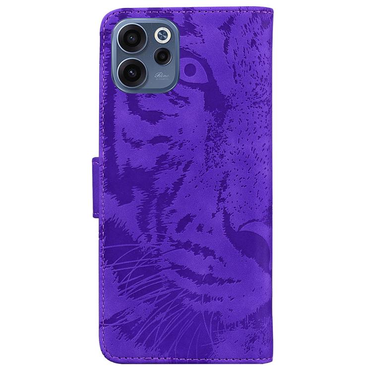 For OPPO Reno15 F 5G Global Tiger Embossing Pattern Flip Leather Phone Case