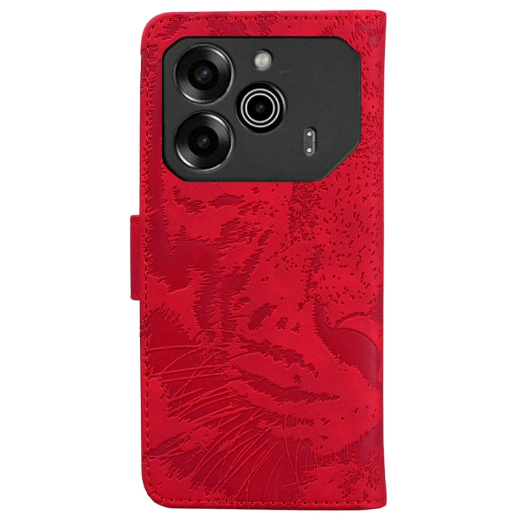 For Tecno Pova 6 / Pova 6 Pro Tiger Embossing Pattern Flip Leather Phone Case