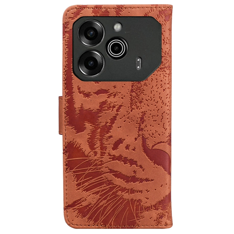 For Tecno Pova 6 / Pova 6 Pro Tiger Embossing Pattern Flip Leather Phone Case