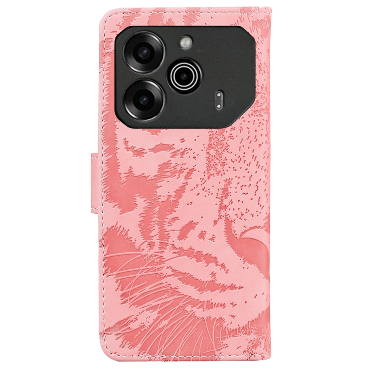 For Tecno Pova 6 / Pova 6 Pro Tiger Embossing Pattern Flip Leather Phone Case