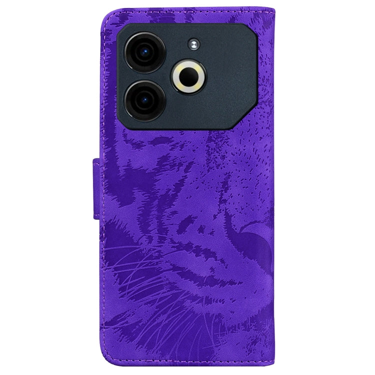 For Tecno Pova 6 Neo Tiger Embossing Pattern Flip Leather Phone Case
