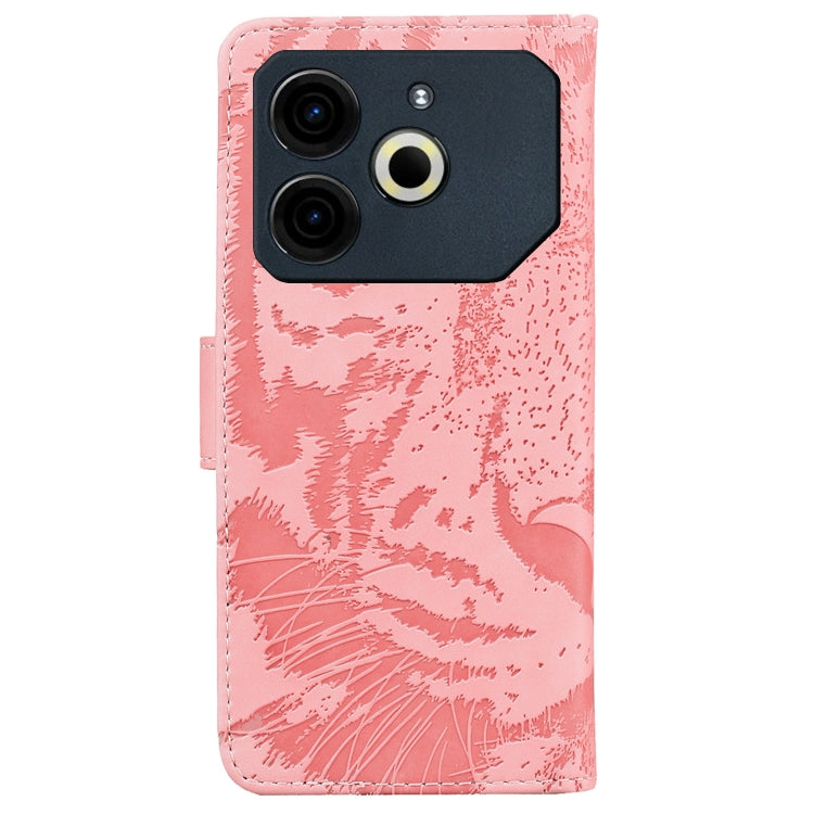 For Tecno Pova 6 Neo Tiger Embossing Pattern Flip Leather Phone Case