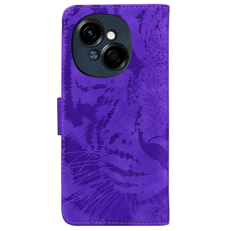 For Tecno Spark Go 1 / Pop 9 Pro Tiger Embossing Pattern Flip Leather Phone Case